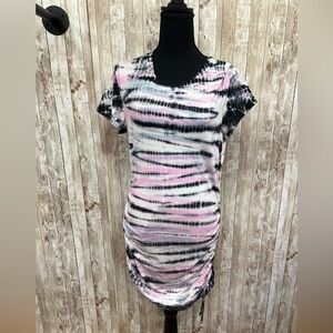 PINK Victoria's Secret Tie-Dye Dress in Pink and‎ Black